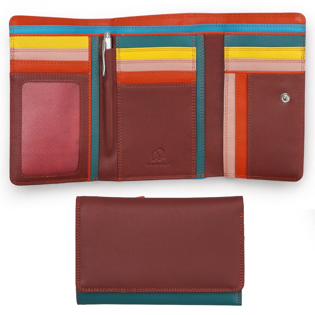 【公式】mywalit マイワリット MY363-163 3つ折長財布/ヴェスビオ Medium Tri-fold Zip Wallet