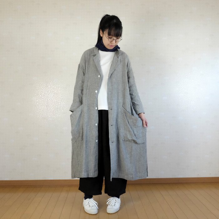 【SALE20%OFF】Gauze#(ガーゼ)リネンシルク サンダースコート G587【M】 - mother