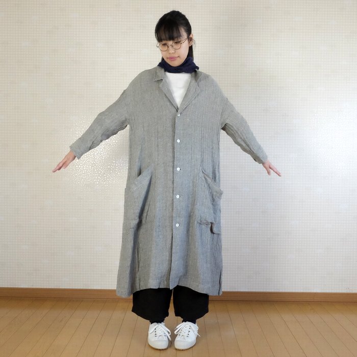 SALE20%OFF】Gauze#(ガーゼ)リネンシルク サンダースコート G587【M