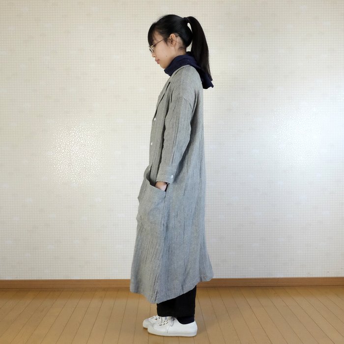 【SALE20%OFF】Gauze#(ガーゼ)リネンシルク サンダースコート G587【M】 - mother