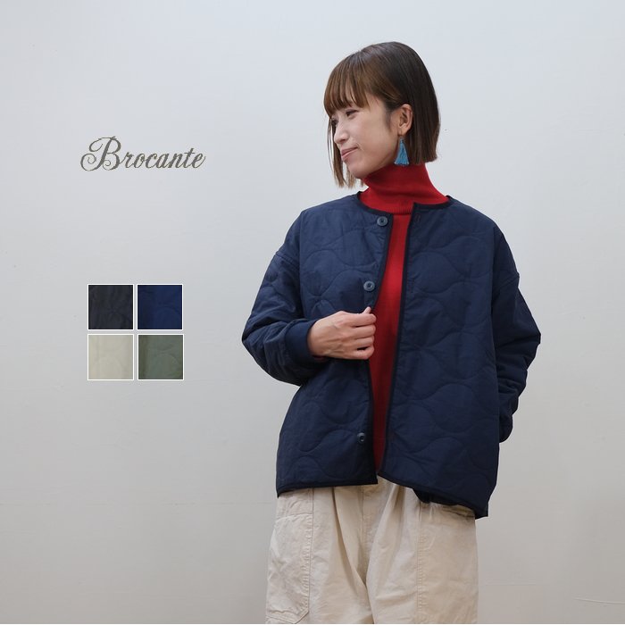 Brocante (ブロカント)NCポプリン(中綿キルト) キルトクールコート 38-171X