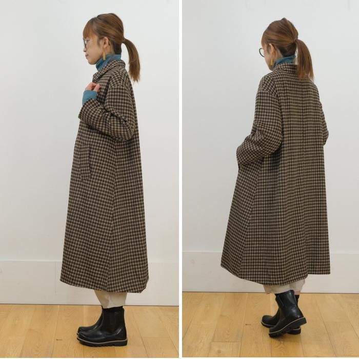 salko サルコー オーストリア製 ウールコート オーバーコート チェック salko サルコー オーストリア製 ウールコート オーバーコート