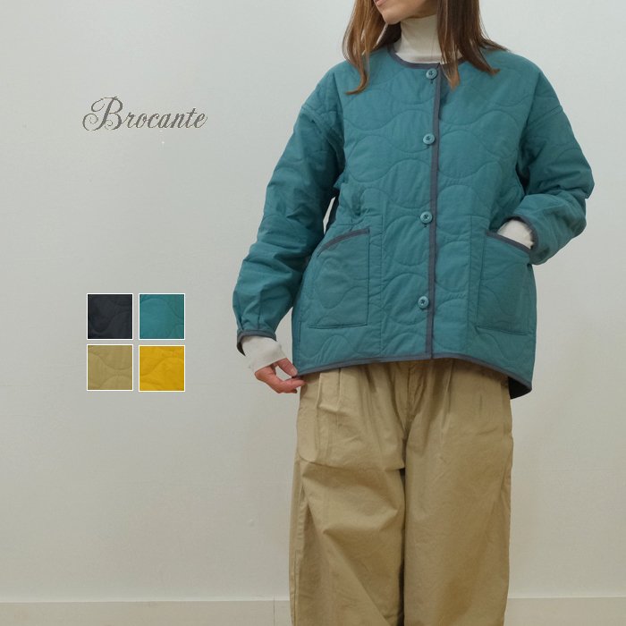 Brocante ブロカント NCポプリン(中綿キルト)リヴェール キルト コート 38-223X【M】 - mother