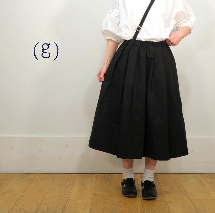 g）グラム VINTAGEWASHER ONE SHOULDER SKIRT-