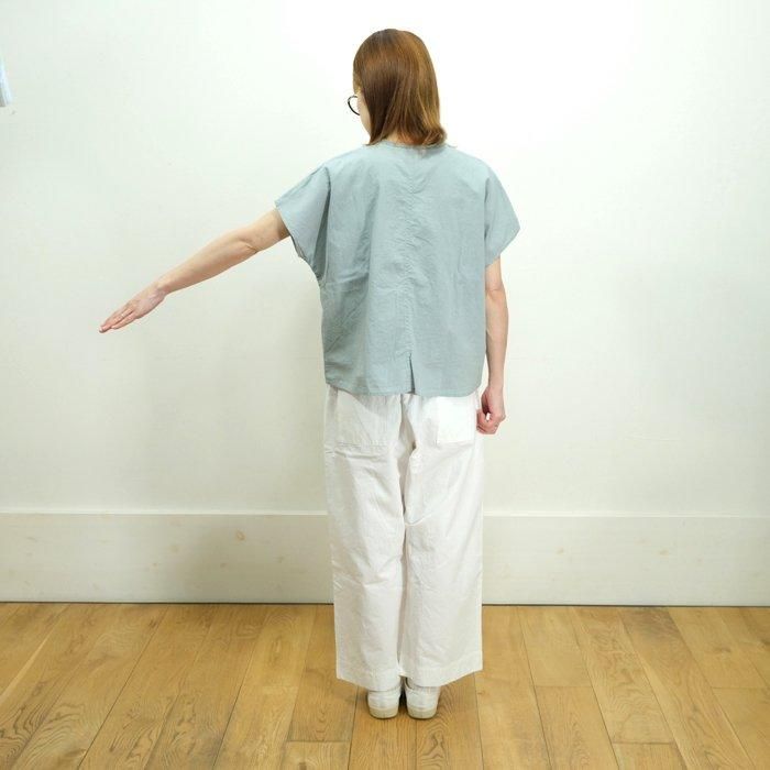 grin 綿麻キャンブリック　フリルシャツ grin｜綿麻キャンブリック フリルシャツ | 8251T-013 - MALK