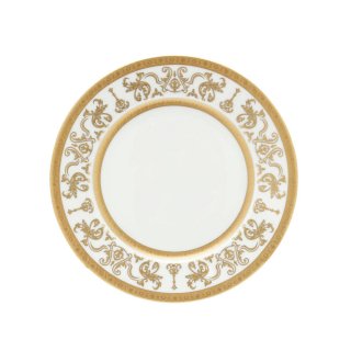 インペリアル・クラウン　　ゴールド　デザート皿（ホワイト×ゴールド）