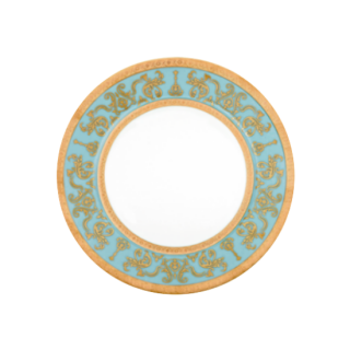 インペリアル・クラウン　　ゴールド　デザート皿（ブルー×ゴールド）