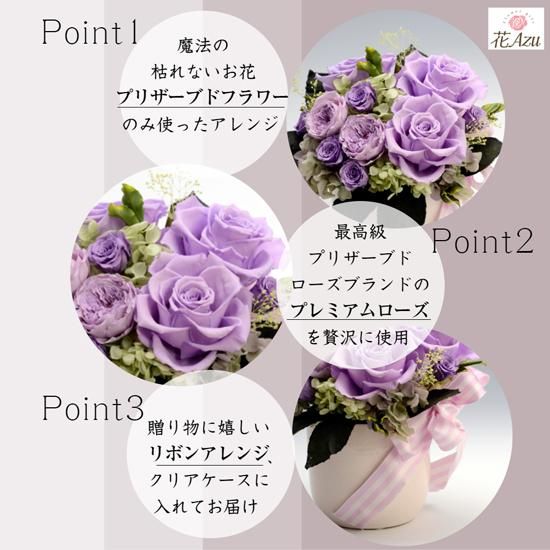 プリザーブドフラワー アレンジ リラ