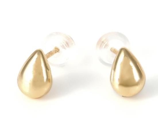 6mmたまご型ピアス　K18　WG 6mmたまご型ピアス K18 WG