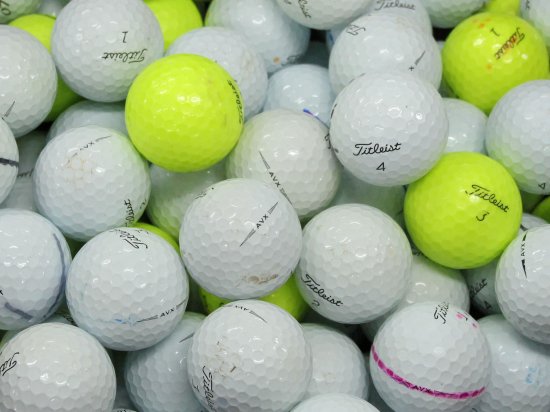 Bランク タイトリスト Titleist AVX シリーズ混合 50個 球手箱 ロスト