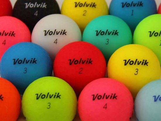 ABランク ボルビック volvik vivid マットカラー混合 50個 球手箱 ロストボール - 球手箱－ロストボール販売