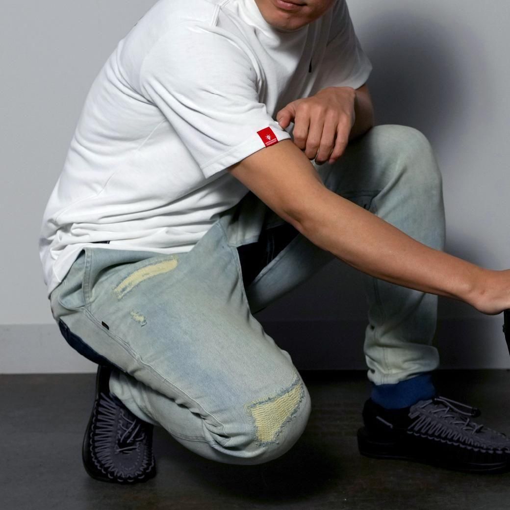 <img class='new_mark_img1' src='https://img.shop-pro.jp/img/new/icons15.gif' style='border:none;display:inline;margin:0px;padding:0px;width:auto;' />EZ stretch damage denim pants