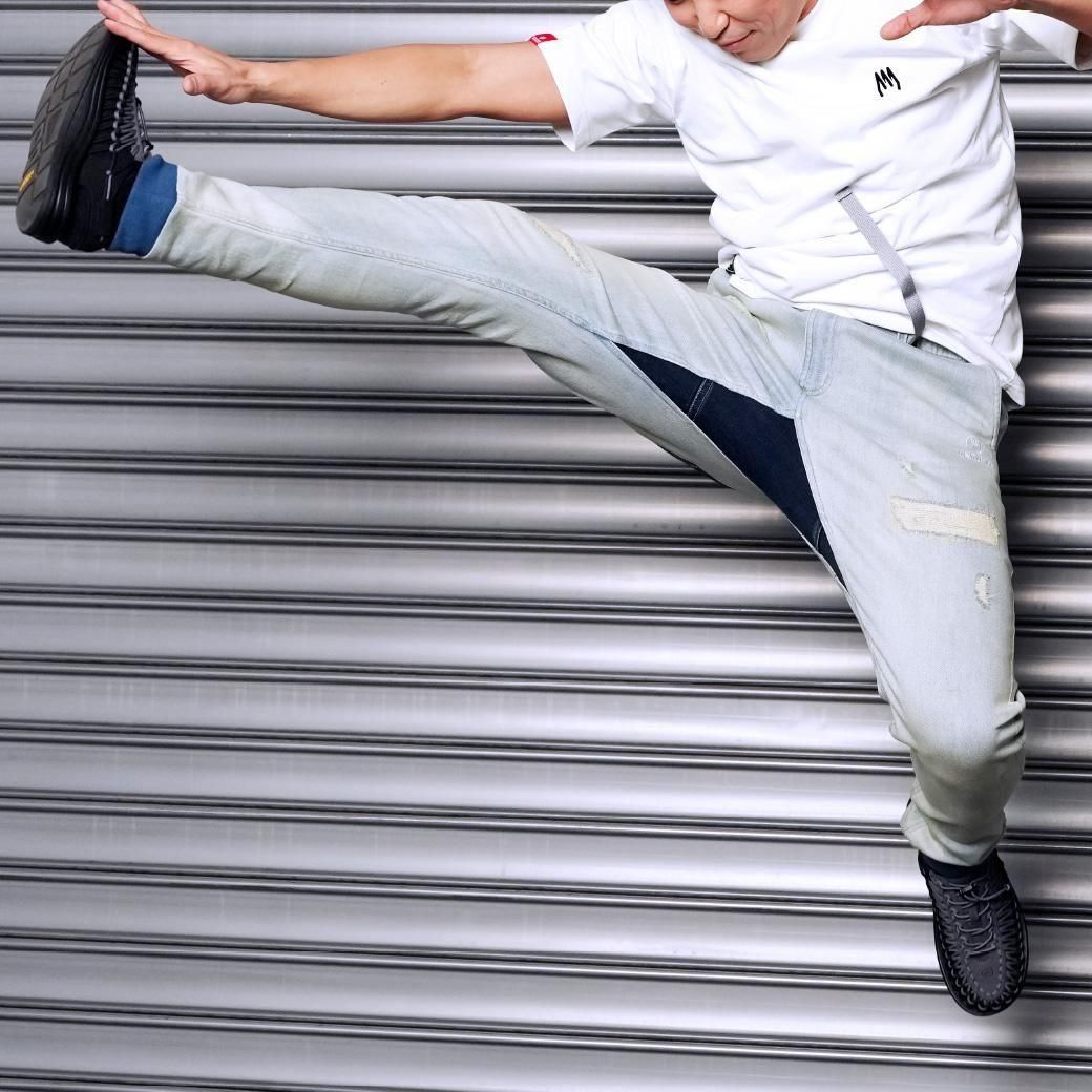 <img class='new_mark_img1' src='https://img.shop-pro.jp/img/new/icons15.gif' style='border:none;display:inline;margin:0px;padding:0px;width:auto;' />EZ stretch damage denim pants