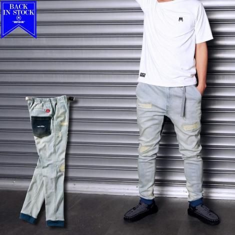 <img class='new_mark_img1' src='https://img.shop-pro.jp/img/new/icons15.gif' style='border:none;display:inline;margin:0px;padding:0px;width:auto;' />EZ stretch damage denim pants
