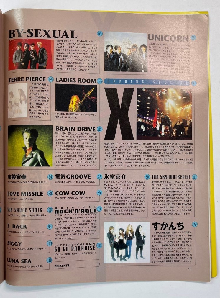 B PASS 1993年4月号 LUNA SEA