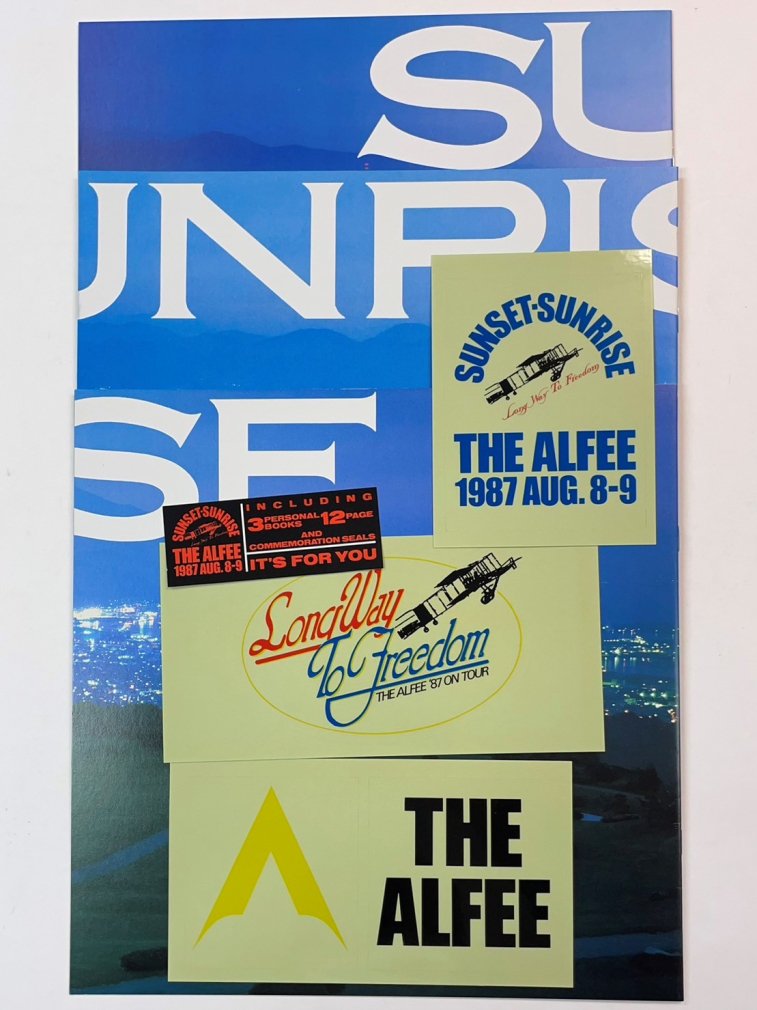 アルフィー 1987年ツアー・パンフレット ALFEE SUNSET-SUNRISE パンフ3 