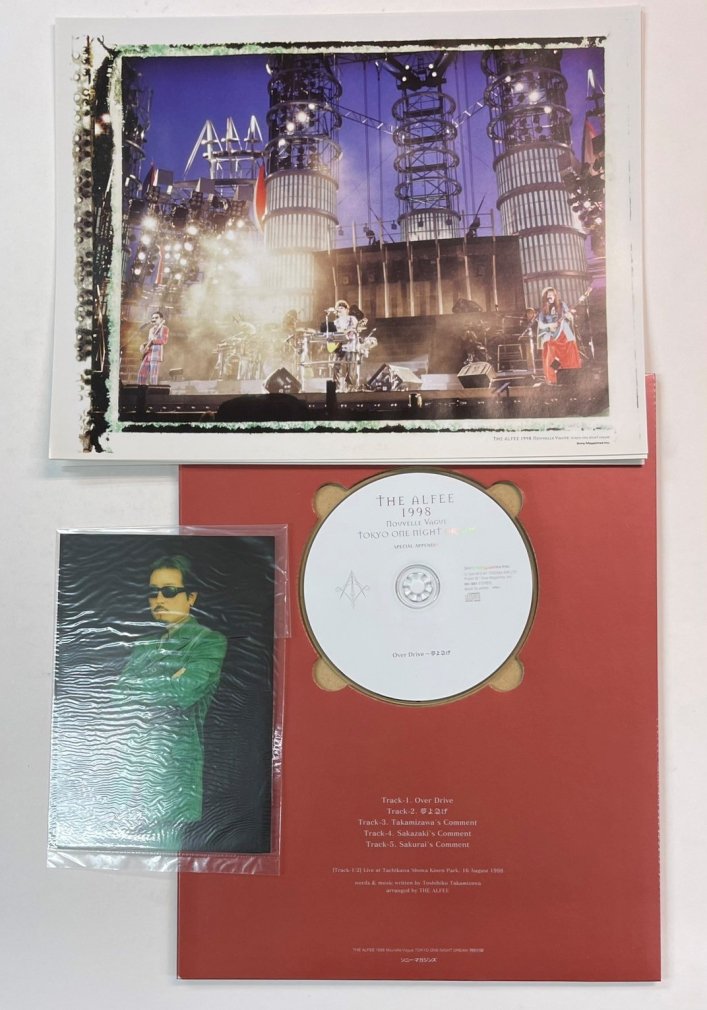 アルフィー　写真集　「NOUVELLE VAGUE 1998 TOKYO ONE NIGHT DREAM」　CD・ポストカード・ポスター付 -  ロックオンキング