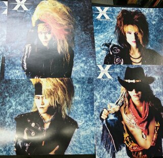 【非売品】 X JAPAN 初期ツアー告知ポスター B2サイズ