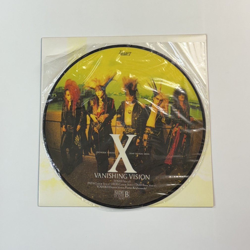 X JAPAN エックス ピクチャー盤レコード VANISHING VISION 5000枚限定 LPレコード ソノシート付 - ロックオンキング