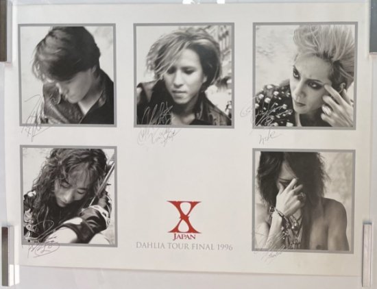 X JAPAN 1996年 DAHLIAツアーファイナル ライブポスター,メンバー全員