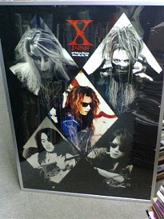 X JAPAN 1994年 東京ドーム12/30・31 ライブポスター B2サイズ メンバー全員プリントサイン入 - ロックオンキング