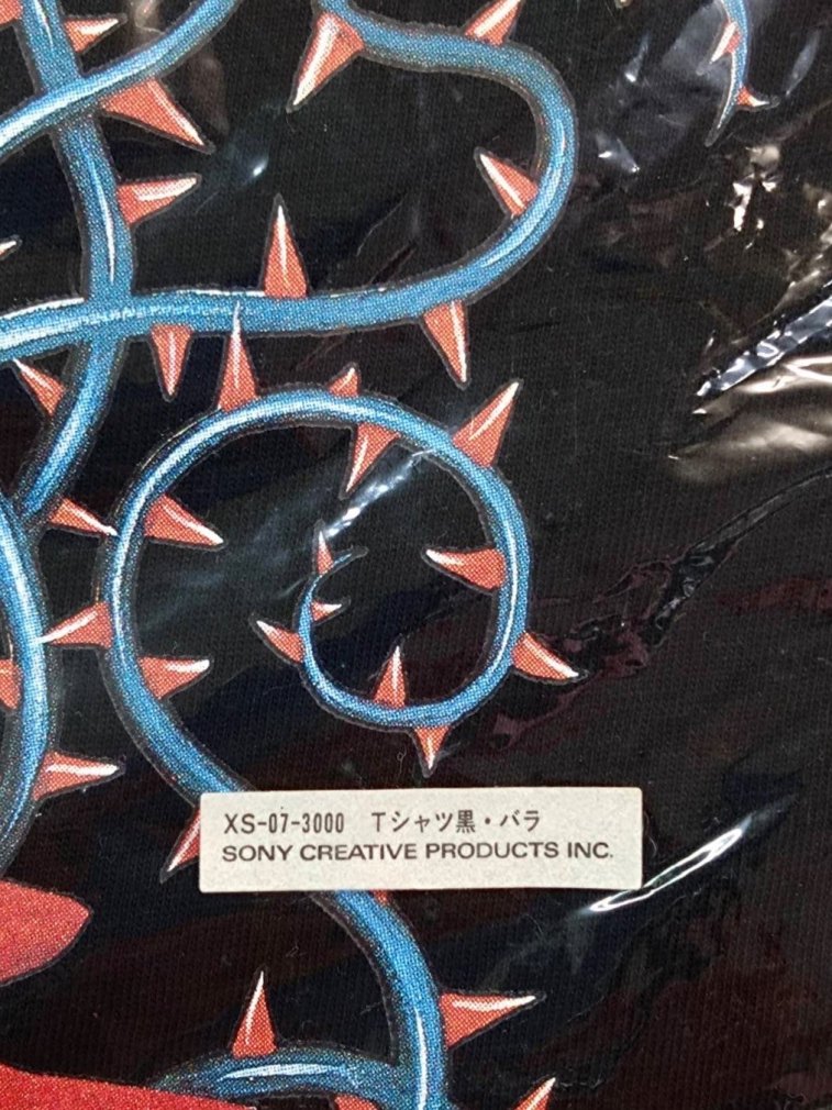 X JAPAN エックス 初期「X」ロゴ・タグ付き・Tシャツ 黒×バラ サイズ L ...