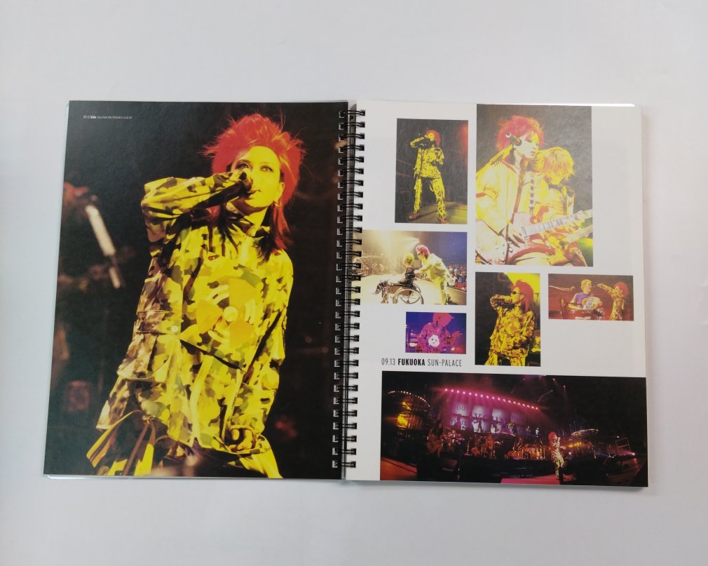 hide 限定写真集 1128 hide SOLO TOUR 1996 PSYENCE A GO GO PREMIUM BOX シリアル番号  アルミプ－ト写真集 3Dカード付 - ロックオンキング