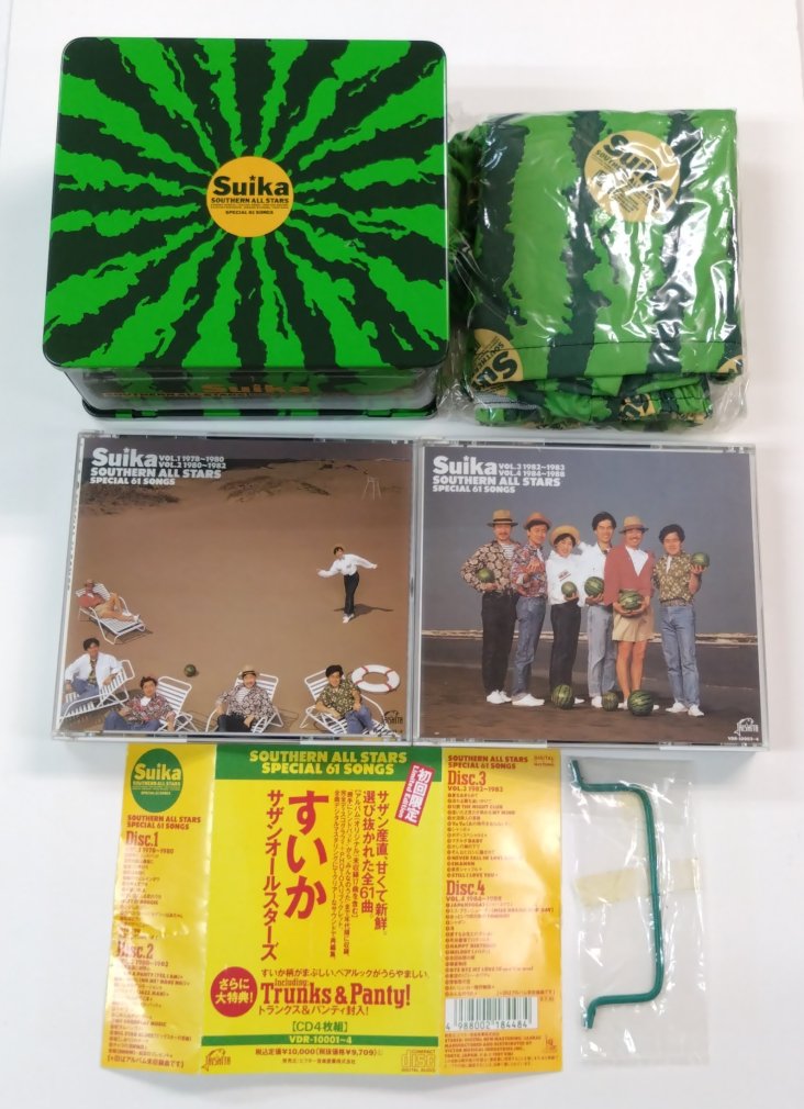 サザンオールスターズ 初回限定CD Suika すいか 帯付 CD4枚組 付属品 