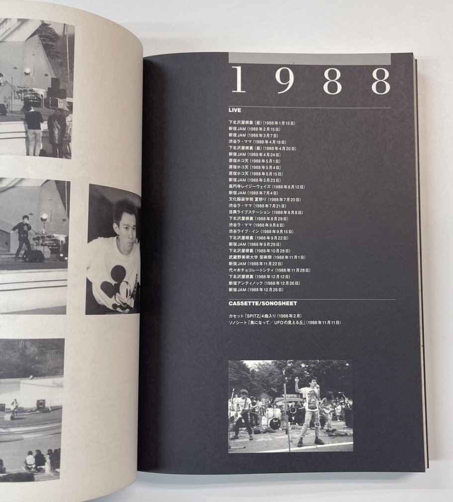 スピッツ 写真集 スピッツ オフィシャル・データブック Spitz 1987 