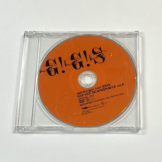 スピッツ　ファンクラブ限定DVD　Go! Go! Scandinavia vol3　2004年ファンクラブ限定ライブ配布ゴースカＤDVD　3曲  約20分 - ロックオンキング