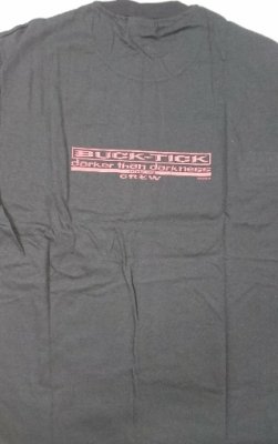 BUCK-TICK 「ｄａｒｋｅｒ ｔｈｅｎ ｄａｒｋｎｅｓｓ」スタッフ・Tシャツ / ツアー1993 / バックプリント、袖プリント有 /Mサイズ  - ロックオンキング