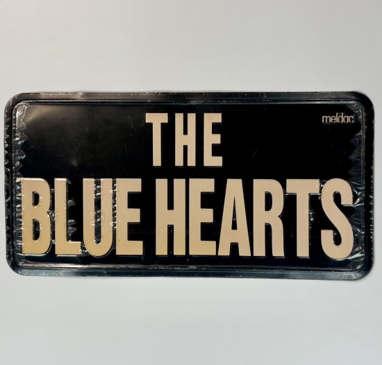 材料素材ブリキ【レア】THE BLUE HEARTS  ナンバープレート ザ・ブルーハーツ