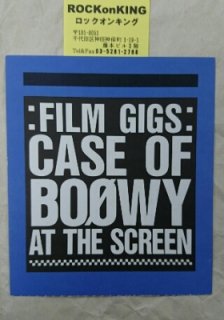 BOOWY Ⱦå 1987FILM GIGS CASE OF BOOWY AT THE SCREENסǥå