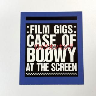 BOOWYȾåȡ1987ǯ929FILM GIGS CASE OF BOOWY AT THE SCREEN졡ǥå