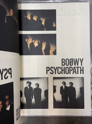 BOOWY 「PSYCHOPATH」　超大判パンフ 　紙・ケース付き 1987 - ロックオンキング