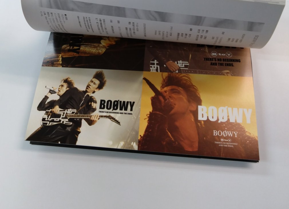 BOOWY 写真集 BOOWY B to Y There's no beginning and the ends 2002年 