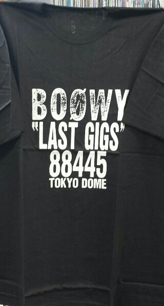 BOOWY LAST GIGS Tシャツ 1988オリジナル 未使用（デッドストック
