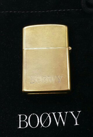 BOOWY 「1987 ZIPPOタイプ・ライター」 1987年制作された公式グッズの