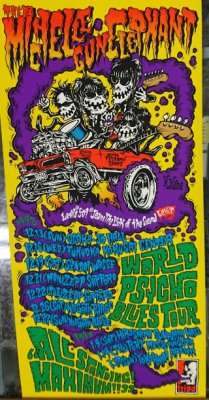ミッシェルガンエレファント 「WORLD PSYCHO BLUES TOUR」 ポスター シルクスクリーン・バージョン MICHELLE GUN -  ロックオンキング