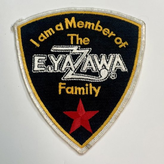 矢沢永吉 ワッペン　黒　「I am a Member of The E.YAZAWA Family」　未使用、デッドストック - ロックオンキング
