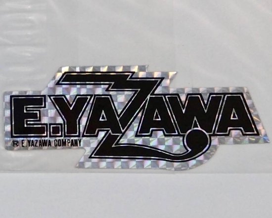 矢沢永吉 プリズムステッカー E.YAZAWAロゴ サイズ：約2.5ｃｍ（中央4.5ｃｍ）×11ｃｍ EXCITING CLUB 未使用 -  ロックオンキング