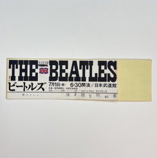 THE BEATLES　チケット半券　1966年　ビートルズ来日公演　台紙付き　1966.7.1　6：30開演　3階