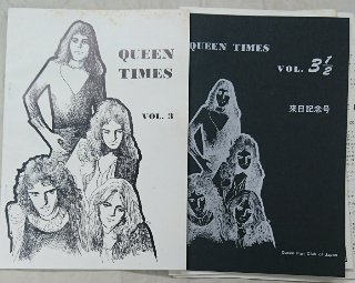 クイーン 初期 ファンクラブ会報セット 「Queen FAN Club Japan」 QFCJ 5冊セット 「QUEEN TIMES」 「QUEEN  EXPRESS」 - ロックオンキング