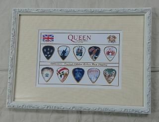 QUEEN ギターピック 10枚セット」 額装済 限定150 - ロックオンキング