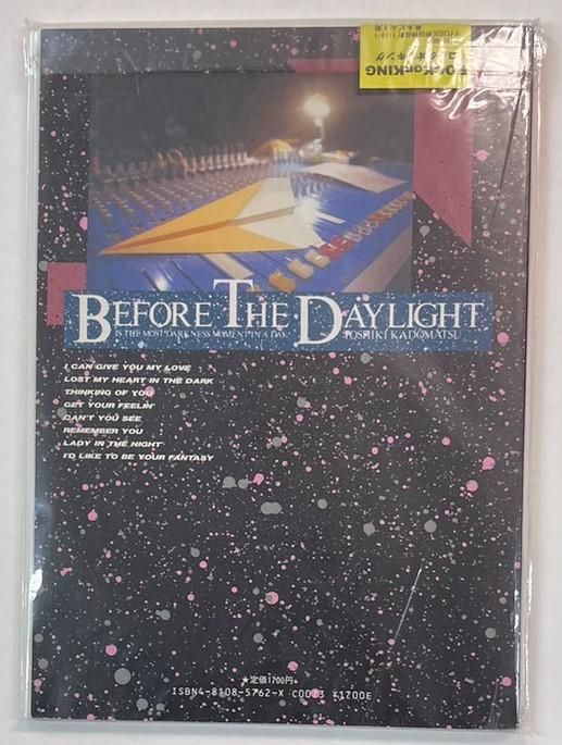 春のコレクション バンドスコア 角松敏生／BEFORE DAYLIGHT THE アート 