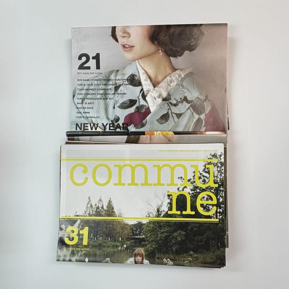 YUKI ファンクラブ会報 「commune」 完全揃いセット 創刊号から最終50号、50冊セット - ロックオンキング