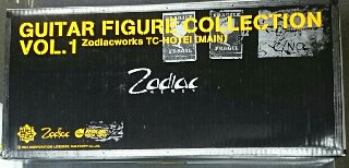 布袋寅泰 ギター・フィギュア・コレクションVol.1　Zodiacworks TC-HOTEI [MAIN] 黒/白ライン　未使用・美品 -  ロックオンキング