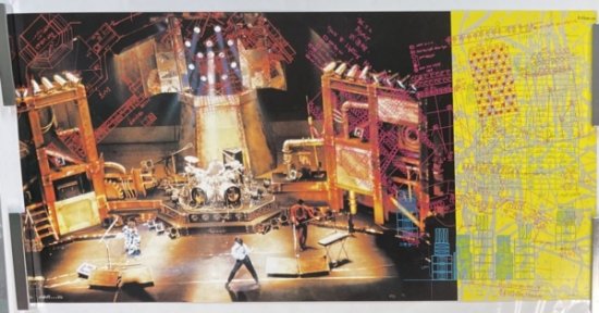 BOOWY　「GIGS JUST A HERO TOUR 1986」　特典ポスター　サイズ約：縦35cm 横70cm - ロックオンキング