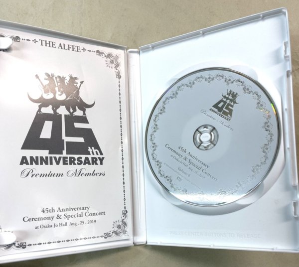 アルフィー ファンクラブ限定DVDセット 「THE ALFEE 45th Anniversary 