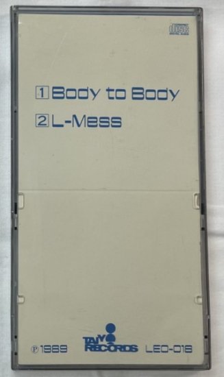 ソフトバレエ　SOFT BALLET　インディーズ盤シングルCD　「BODY TO BODY」　2曲：BODY TO BODY/L-Mess　 太陽レコード - ロックオンキング